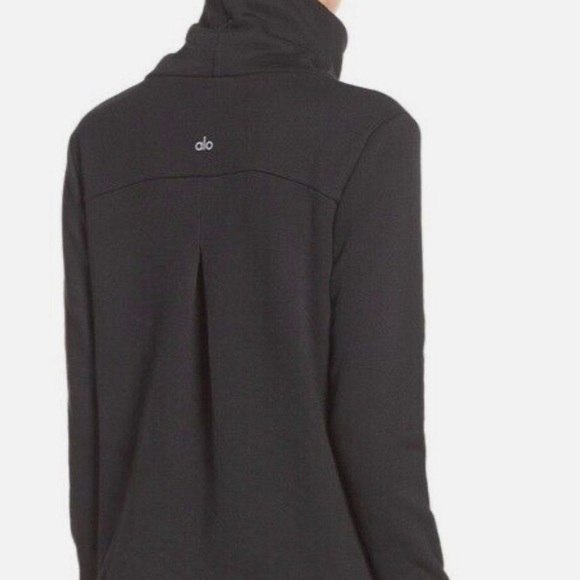NWT alo yoga haze long sleeve sweatshirt black small - Picture 2 of 9